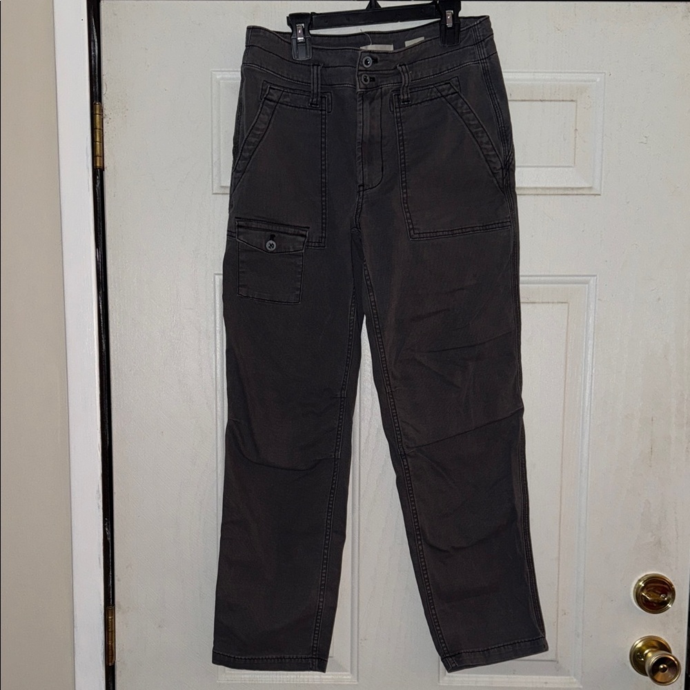 Anthropologie Charcoal The Wanderer Cargo Pants